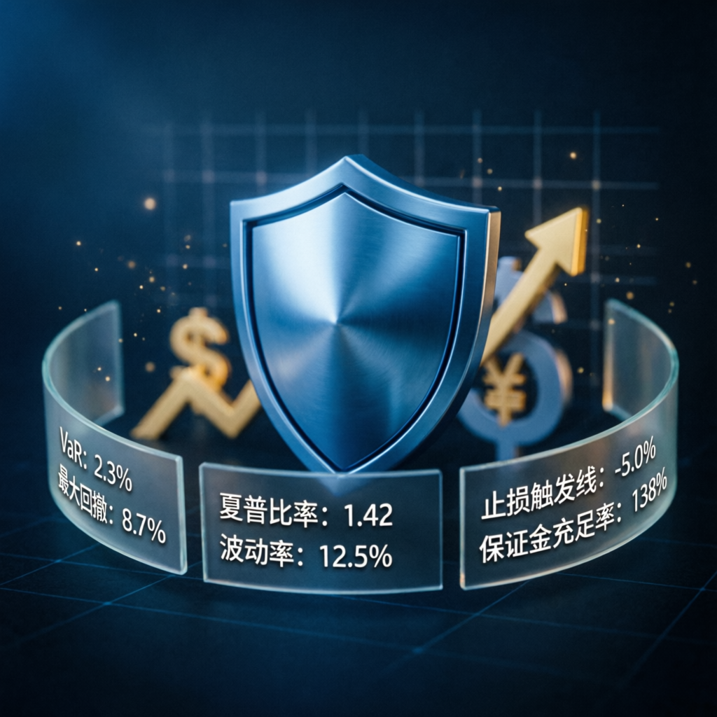 Risk management visualization showing drawdown protection