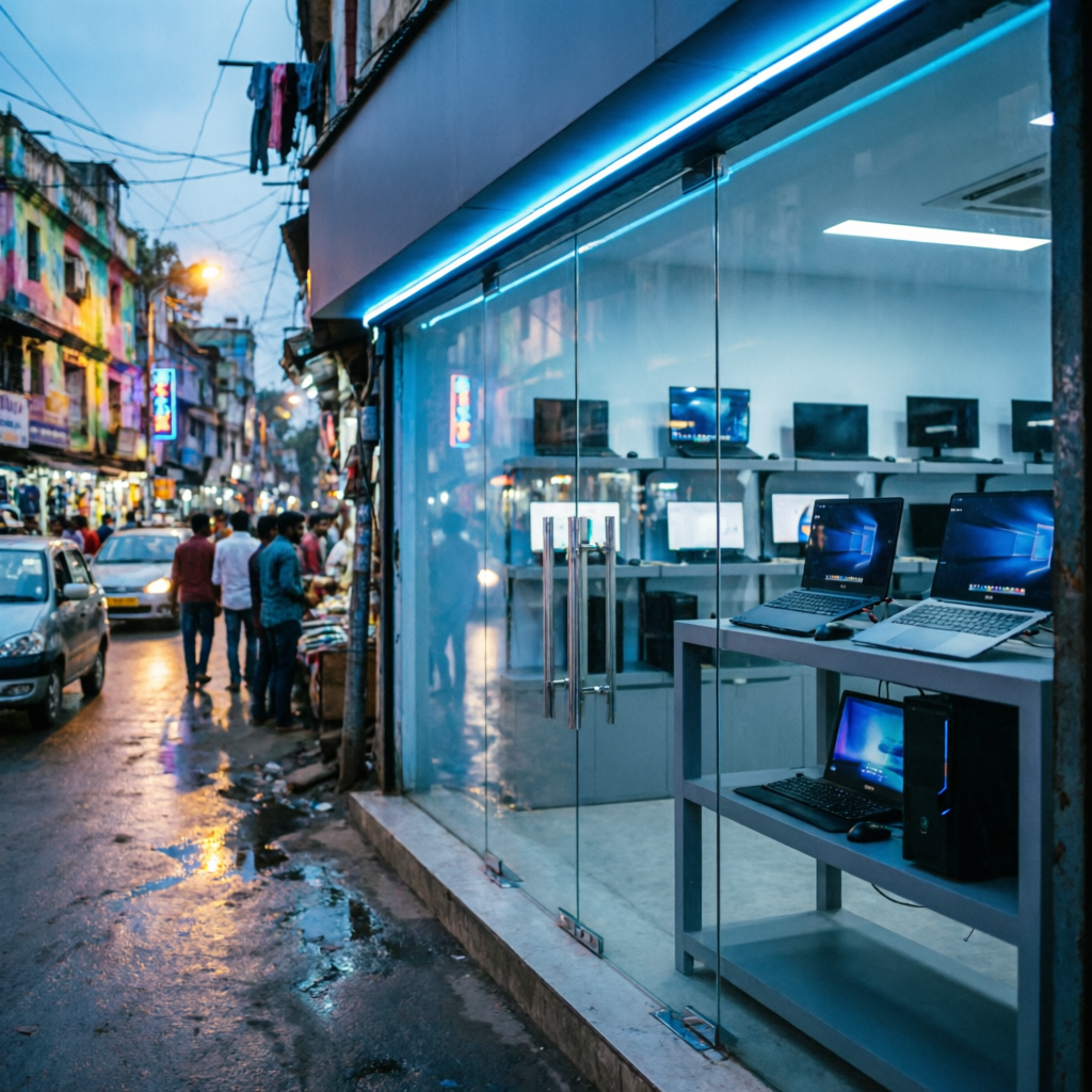 Techno Point storefront on G.S. Road Paltan Bazar Guwahati