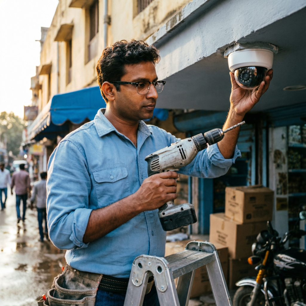CCTV camera installation technician in Paltan Bazar Guwahati