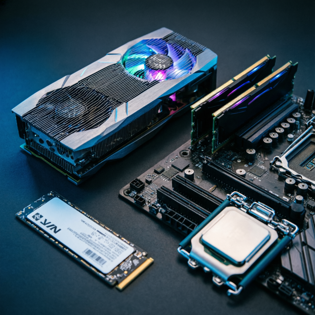 PC components GPU RAM SSD shop in Paltan Bazar Guwahati