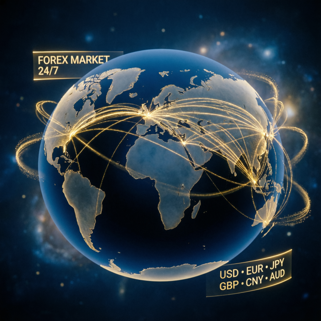 Global forex market coverage 24/7