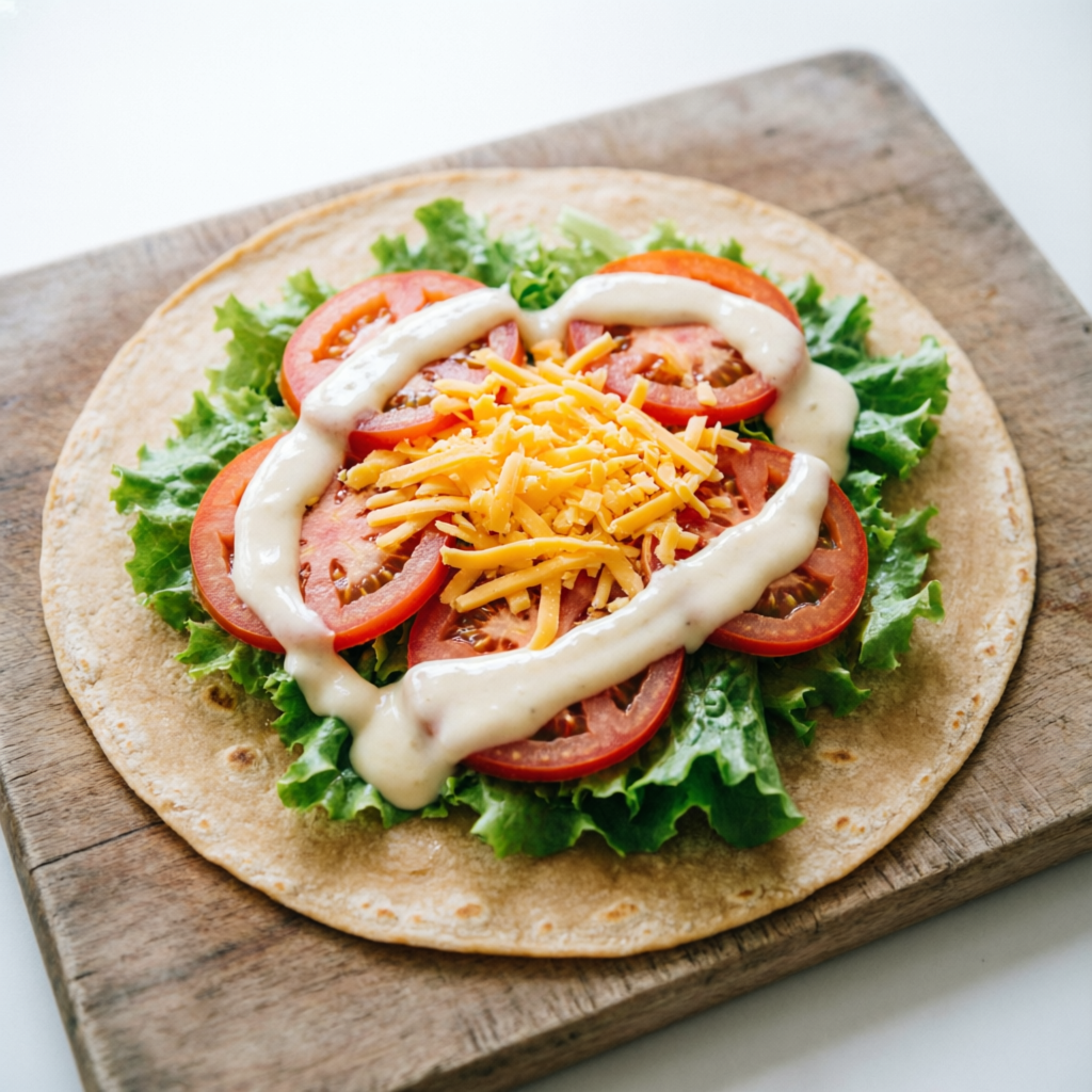 Step 4: Prepare the tortilla