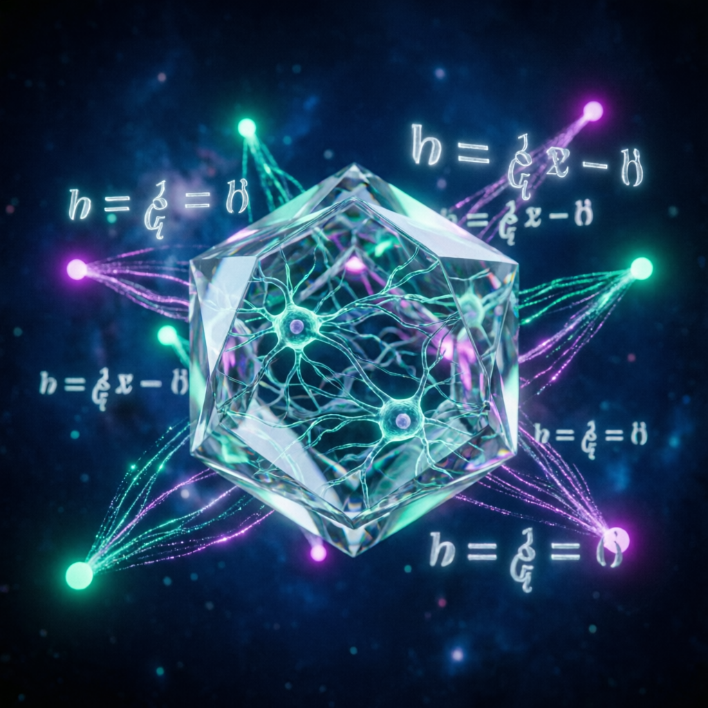NeuralSeal abstract quantum cryptography crystal