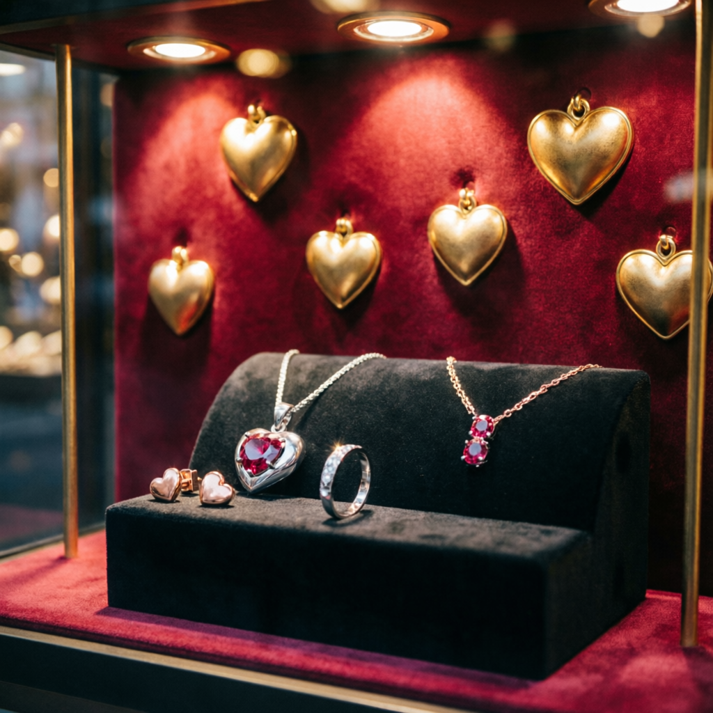 Escaparate Joyería San Valentín