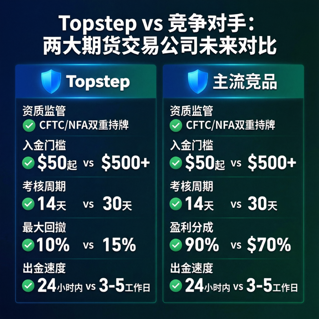 Topstep vs competitors comparison