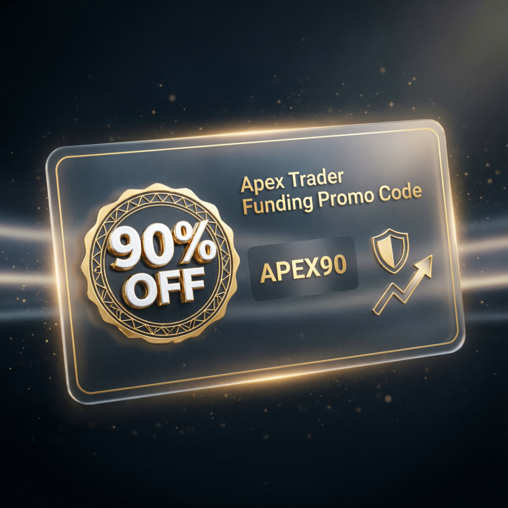 Apex Trader Funding 90% off promo code card