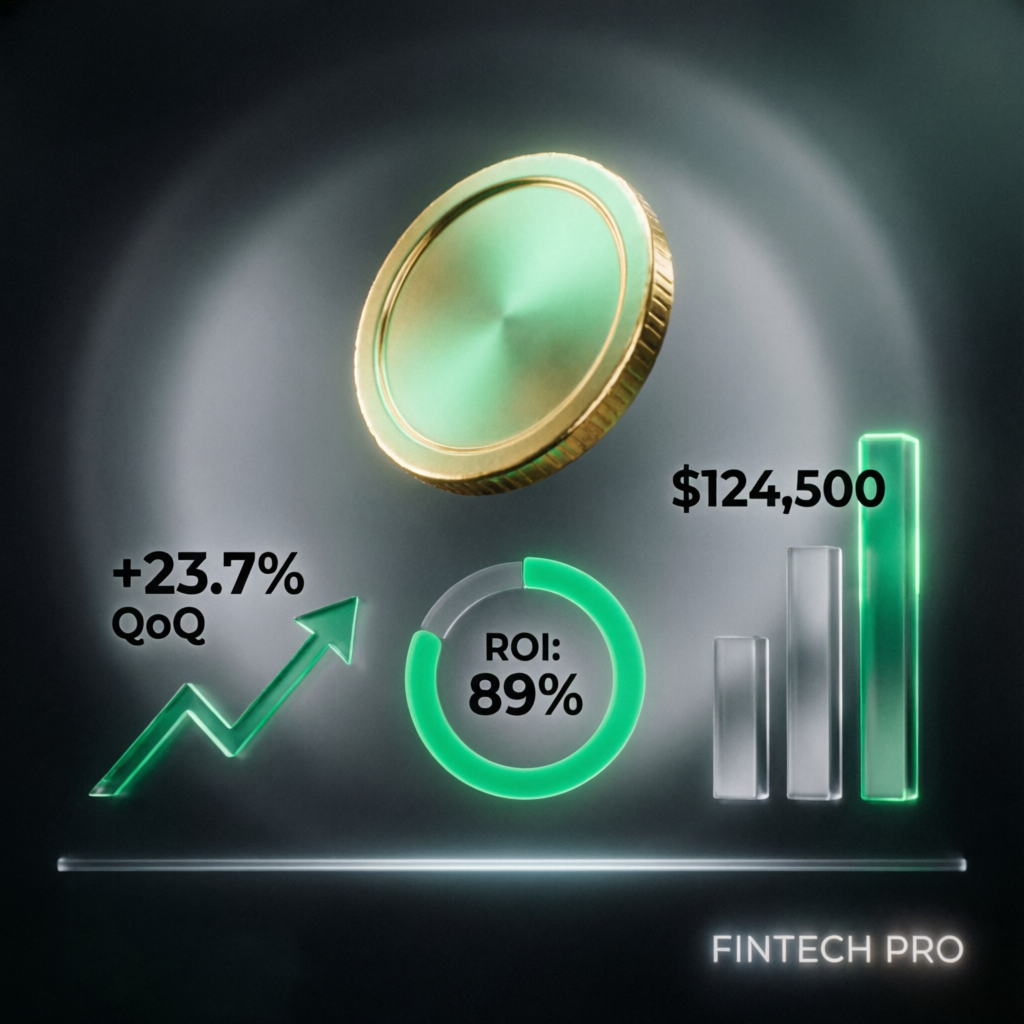 Successful payout concept with profit charts and trading success metrics