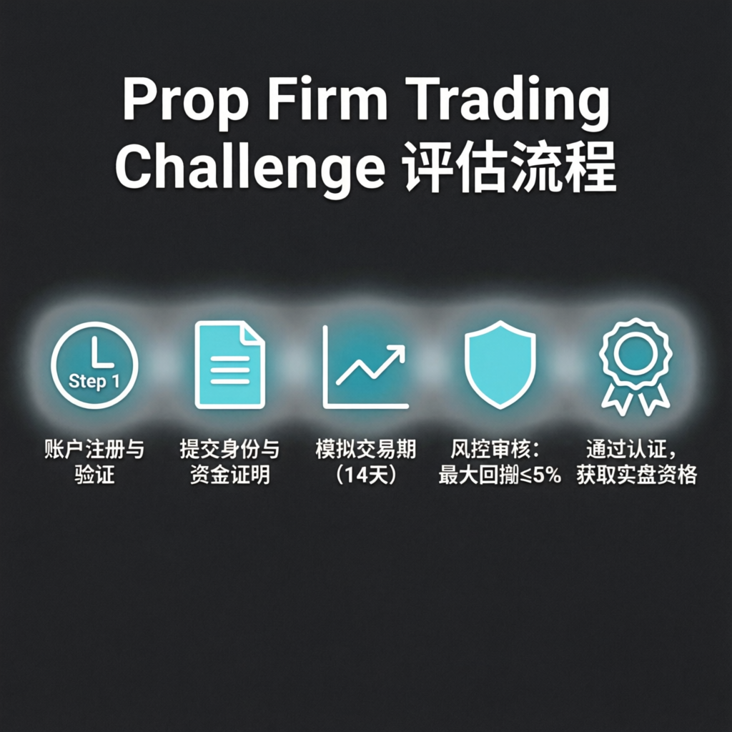 Step by step prop firm trading challenge evaluation process