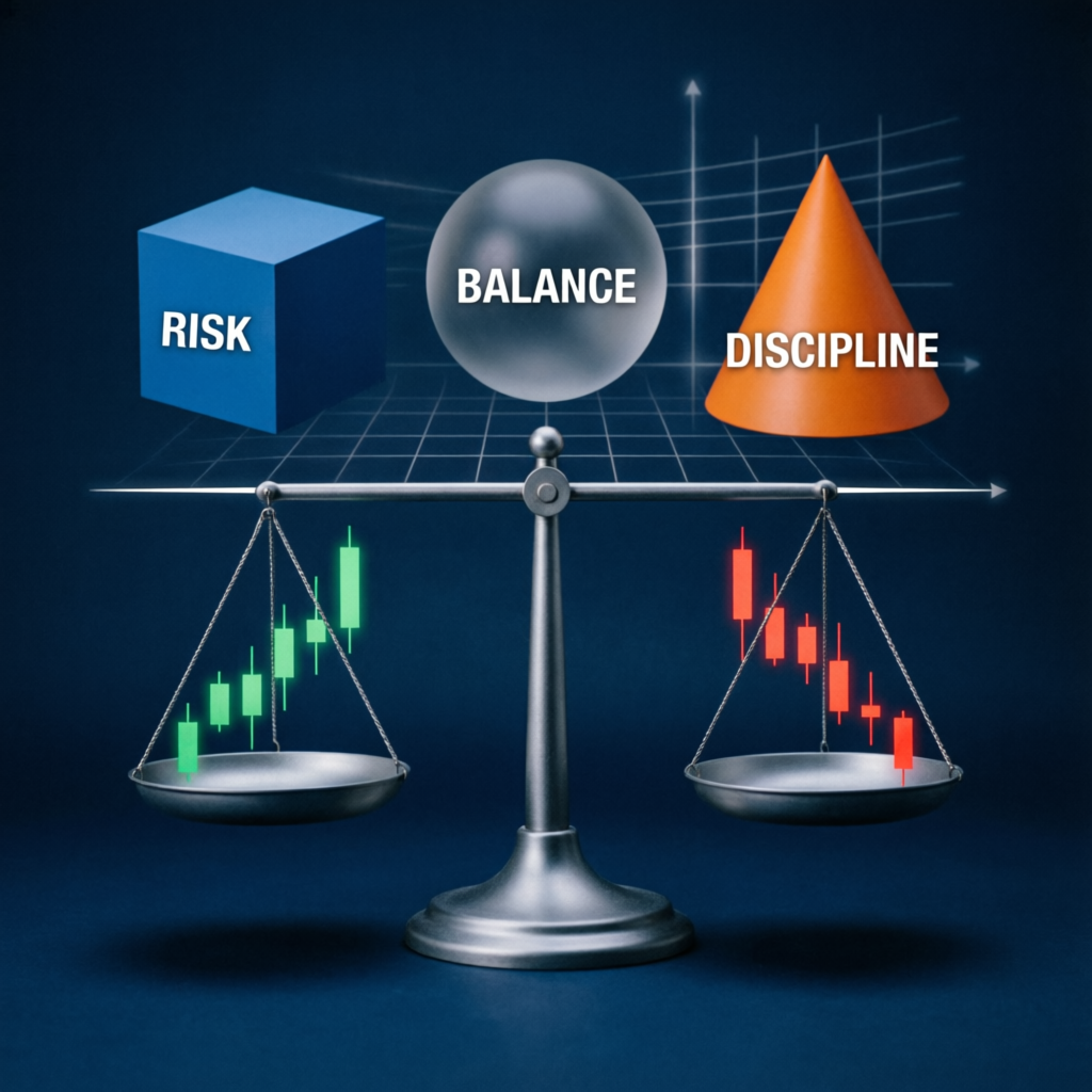 Risk management and discipline balance in prop firm trading