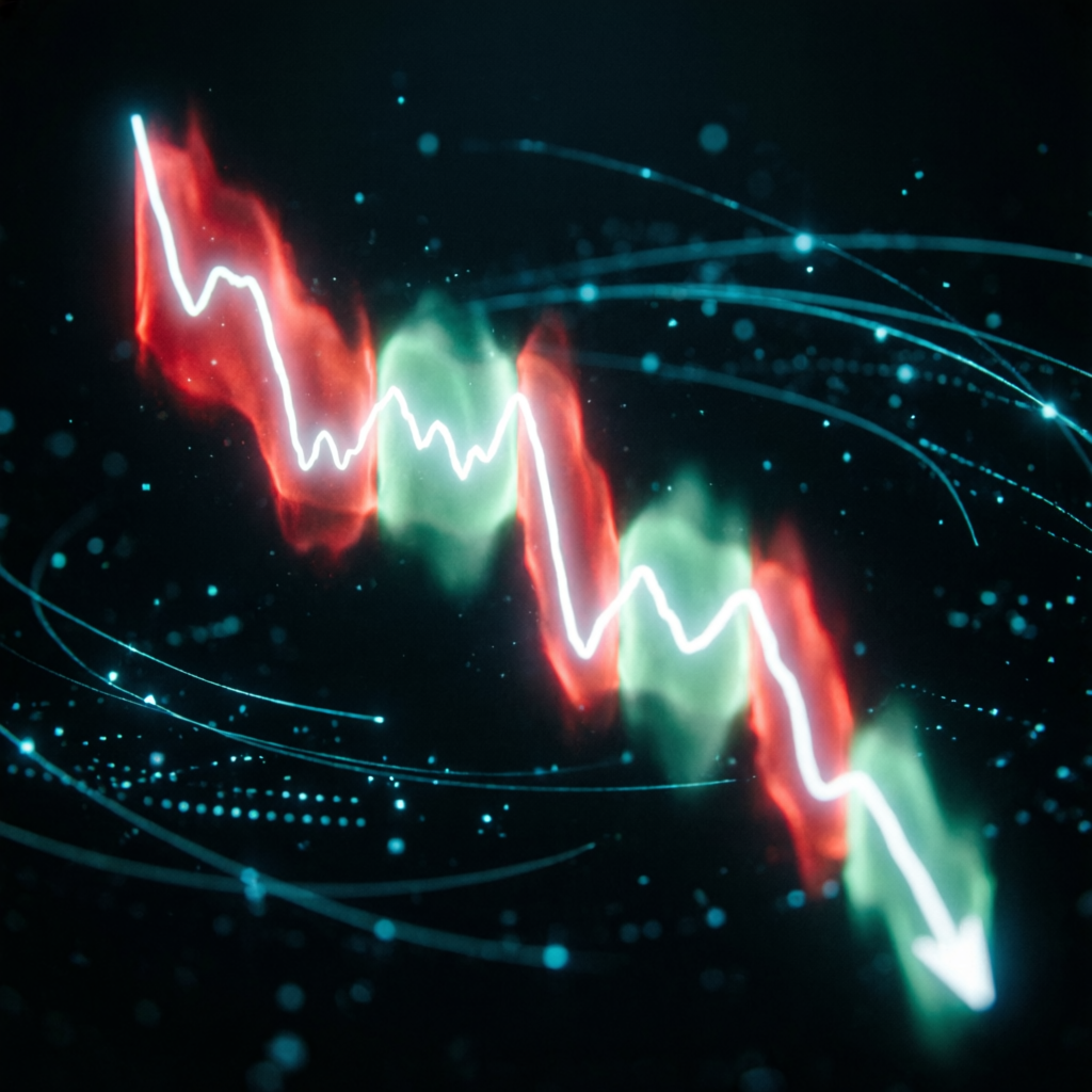 Intraday trailing drawdown visualization with red and green zones