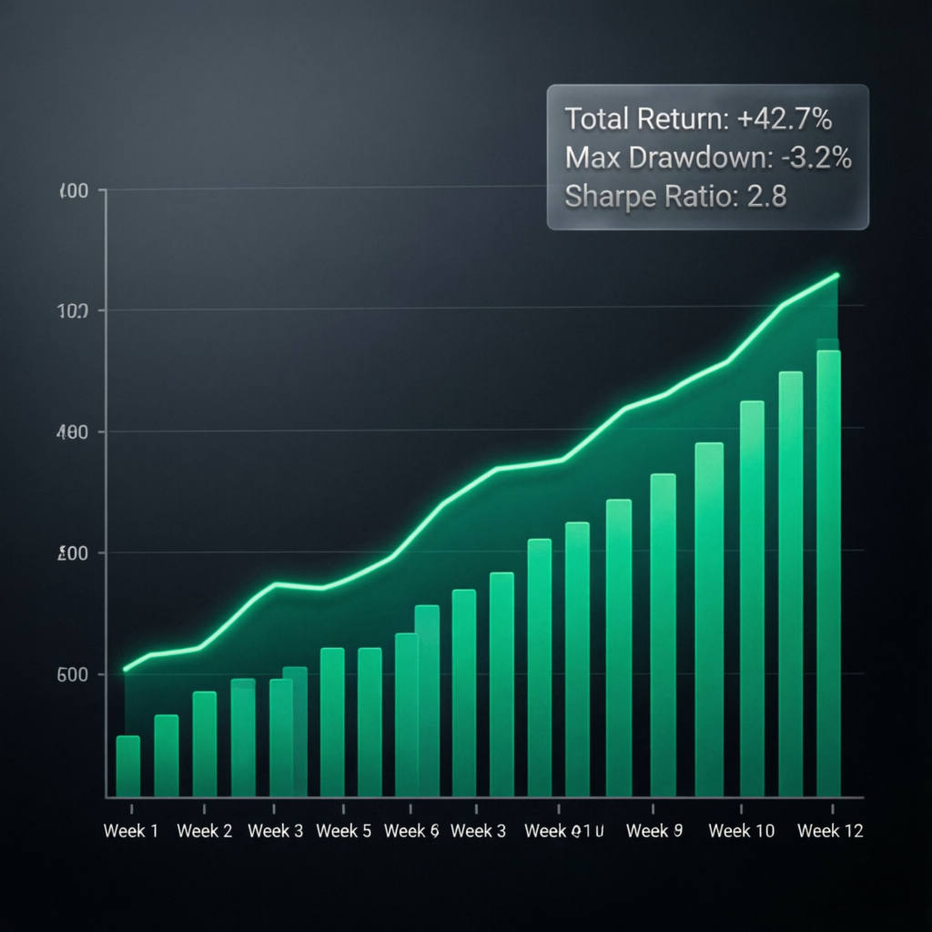 FTMO Funded Account Growth Chart showing consistent profitability
