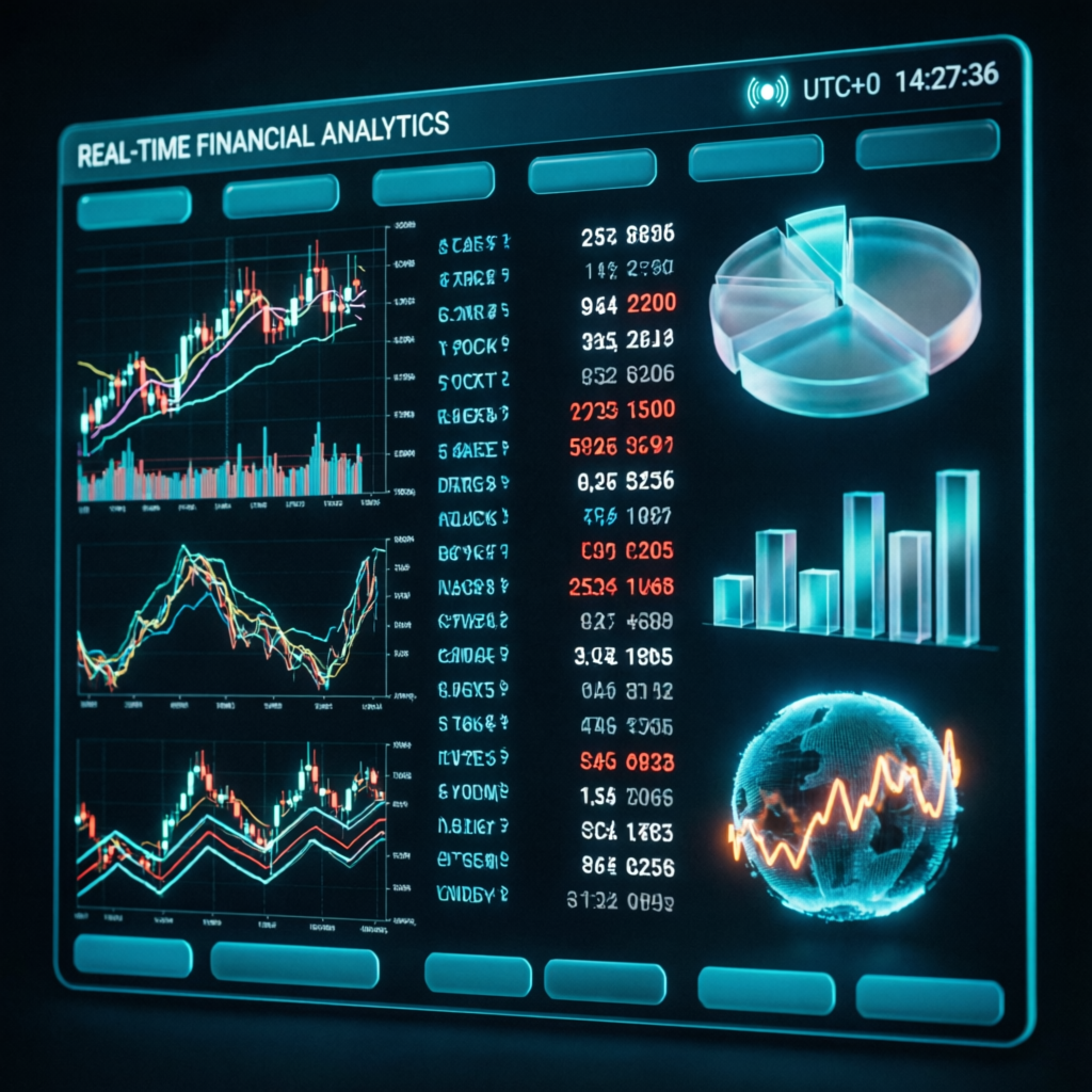 Real-time financial analytics dashboard with advanced trading metrics