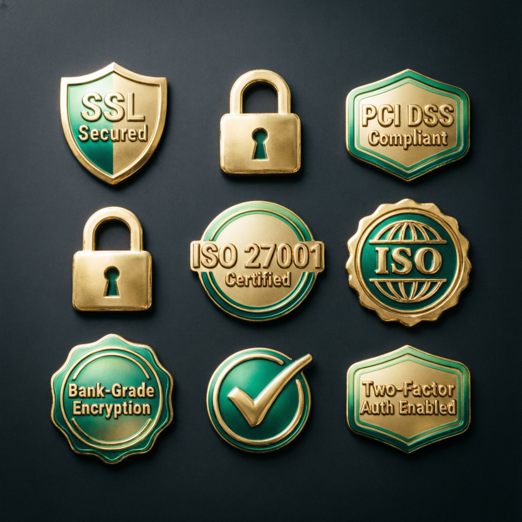 Trust badges and verification seals for secure prop firm passing service