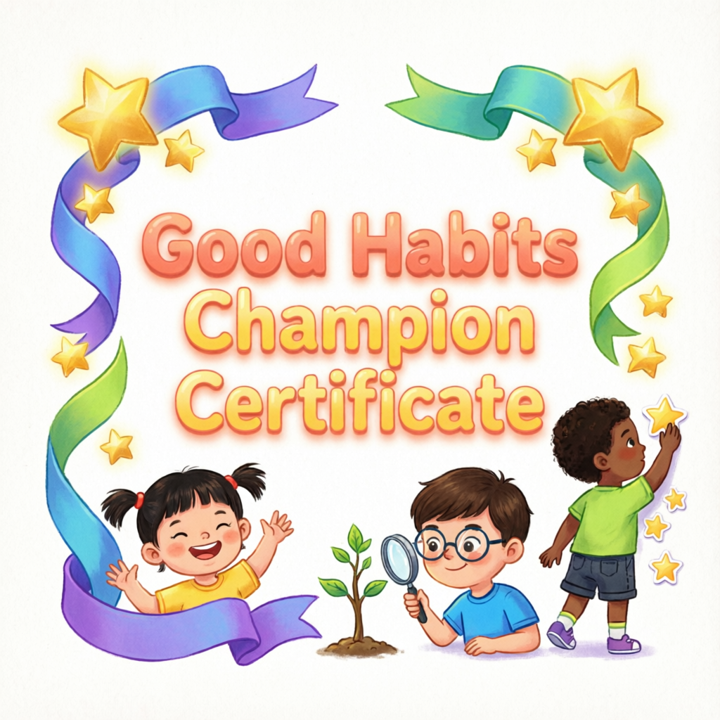 Good Habits Champion Certificate