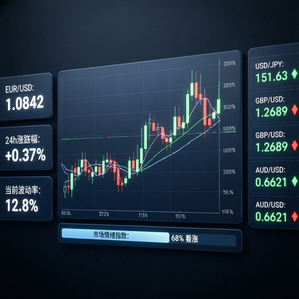 Professional forex trading dashboard