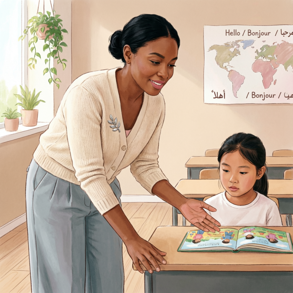 Tunesische Lehrerin hilft Schülerin - MY EDUCATION