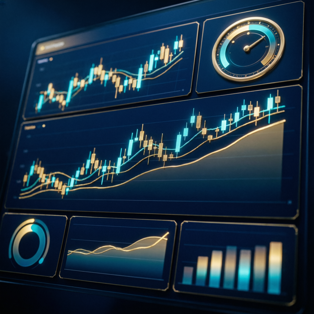 Premium trading dashboard showing prop firm passing results and funded account management performance