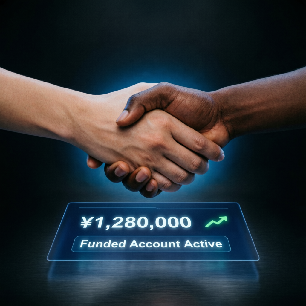 Handshake representing successful funded account partnership