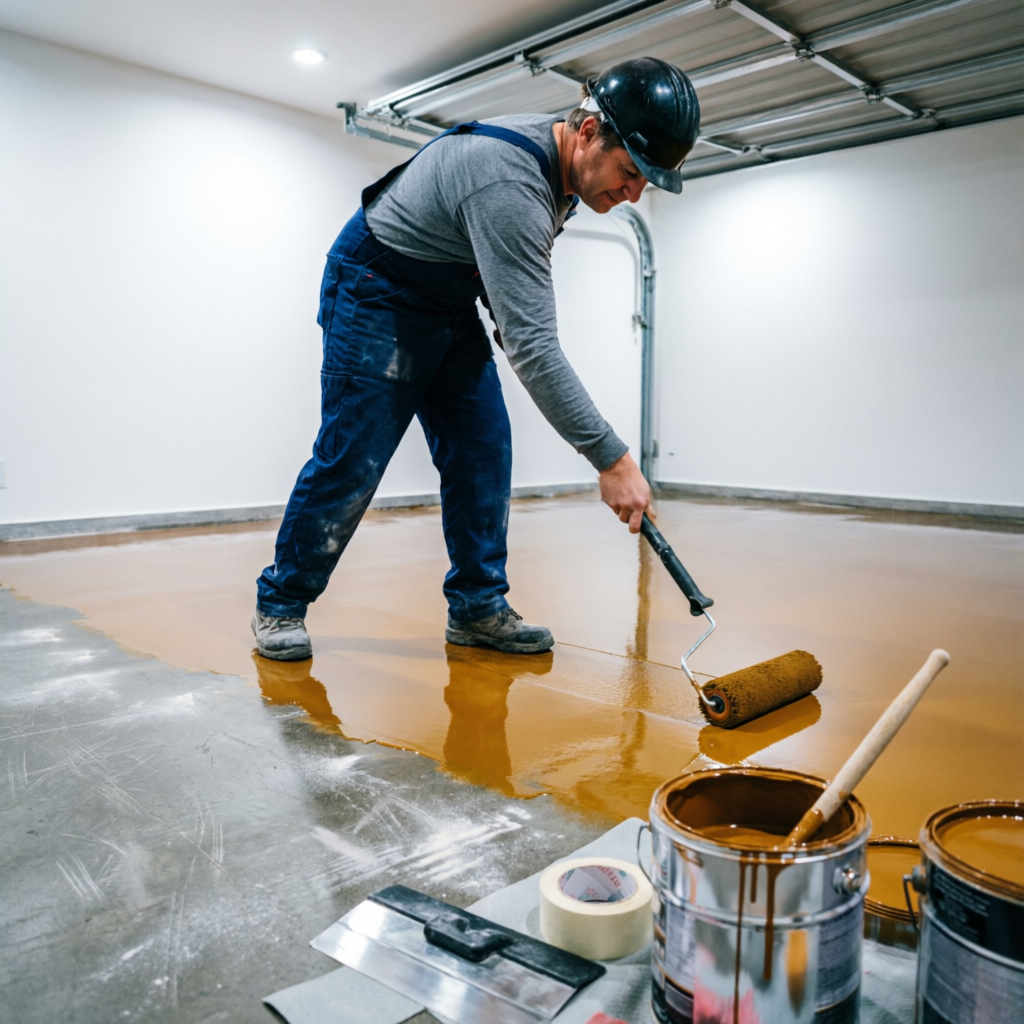 Professional epoxy application