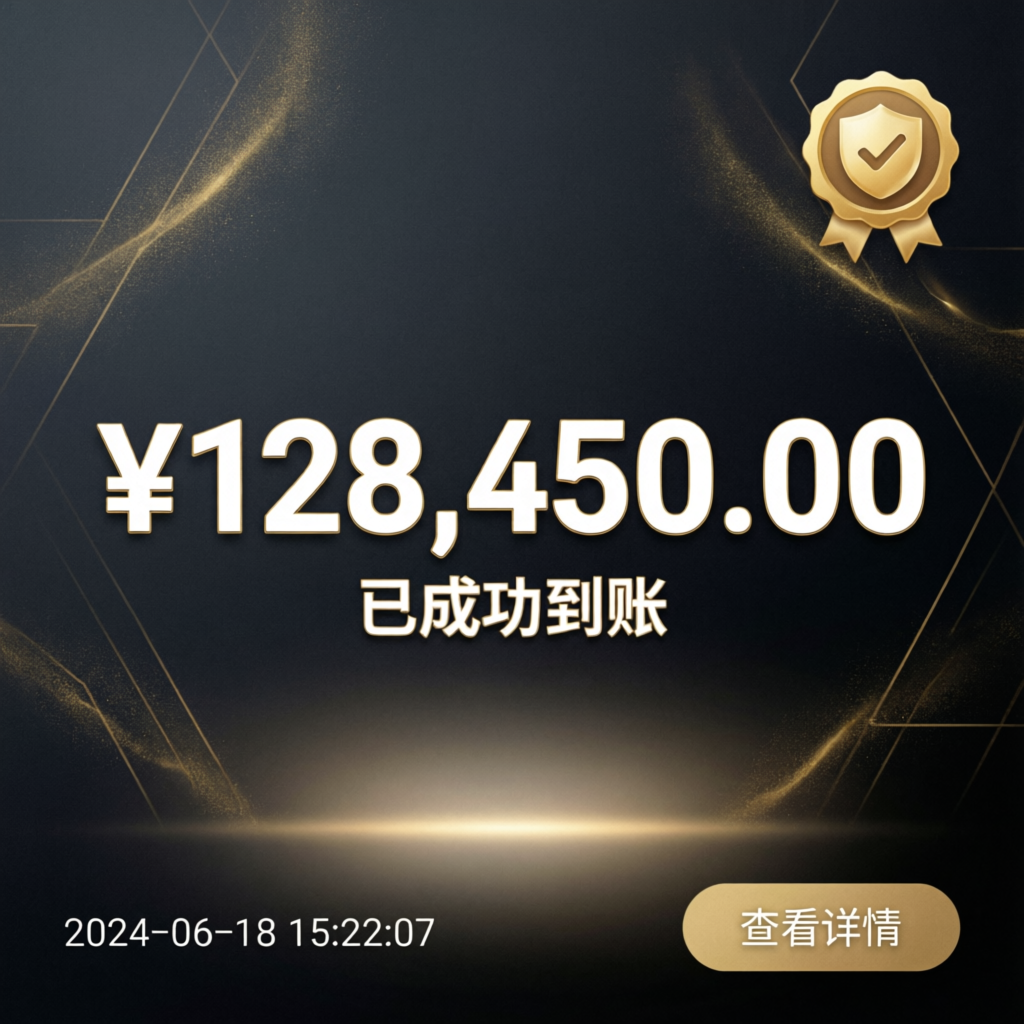 Successful payout notification showing Topstep profit achievement