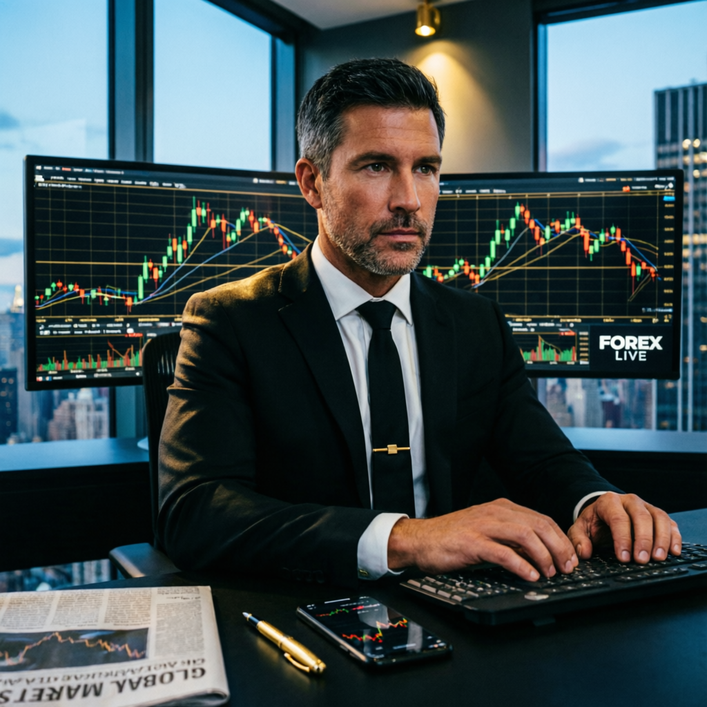 Professional forex trader analyzing Topstep Trading Combine charts