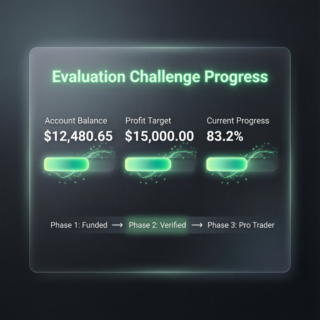 Evaluation challenge progress dashboard