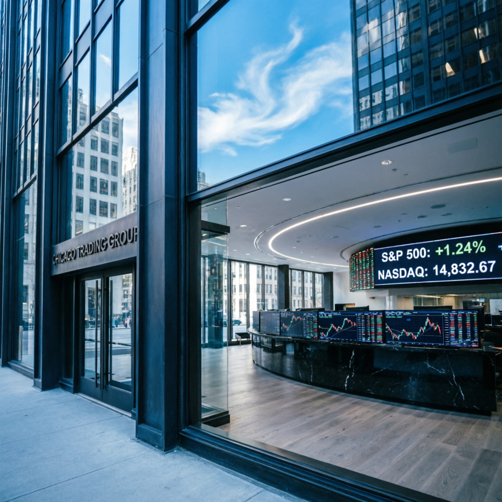 Chicago Trading Group building representing Topstep headquarters