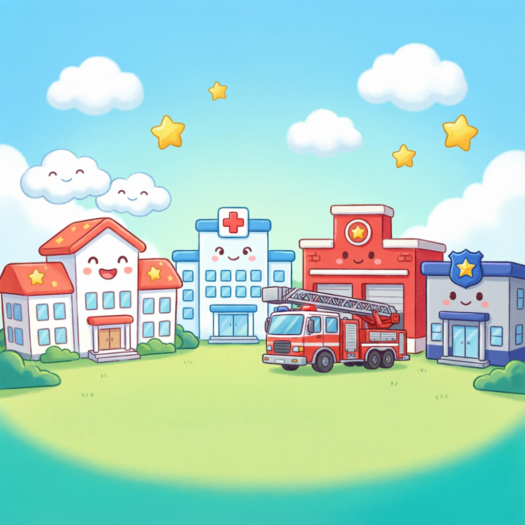 Community helpers background