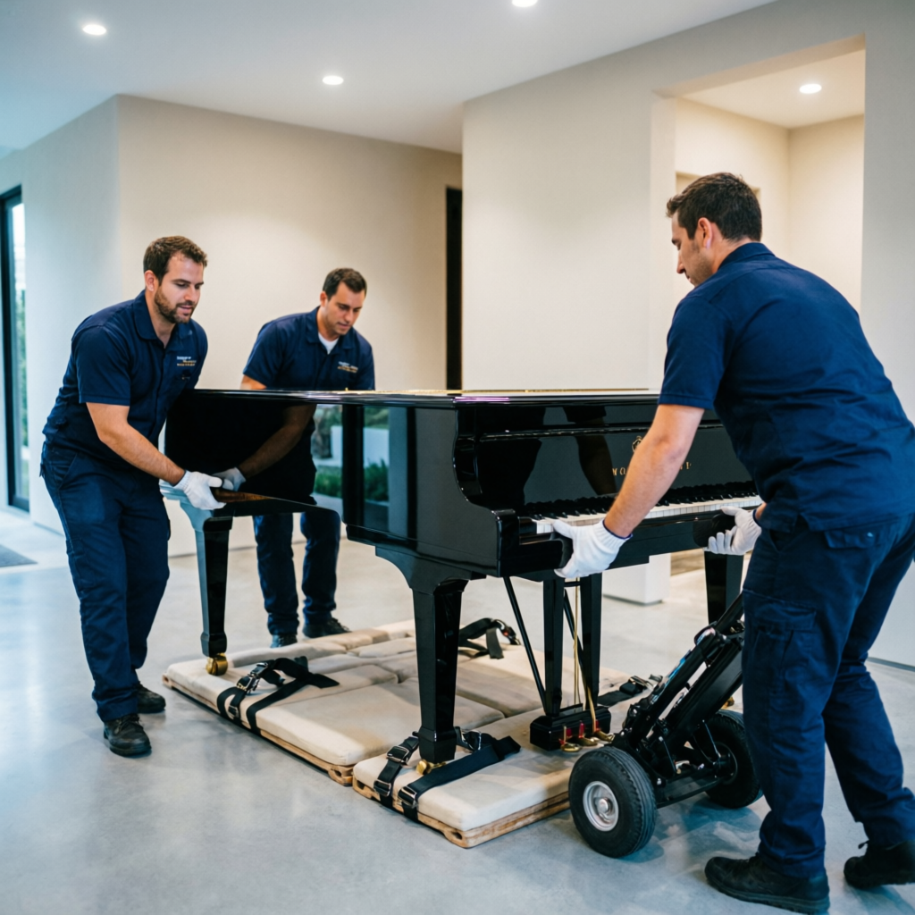 Transporte especializado de pianos de cola