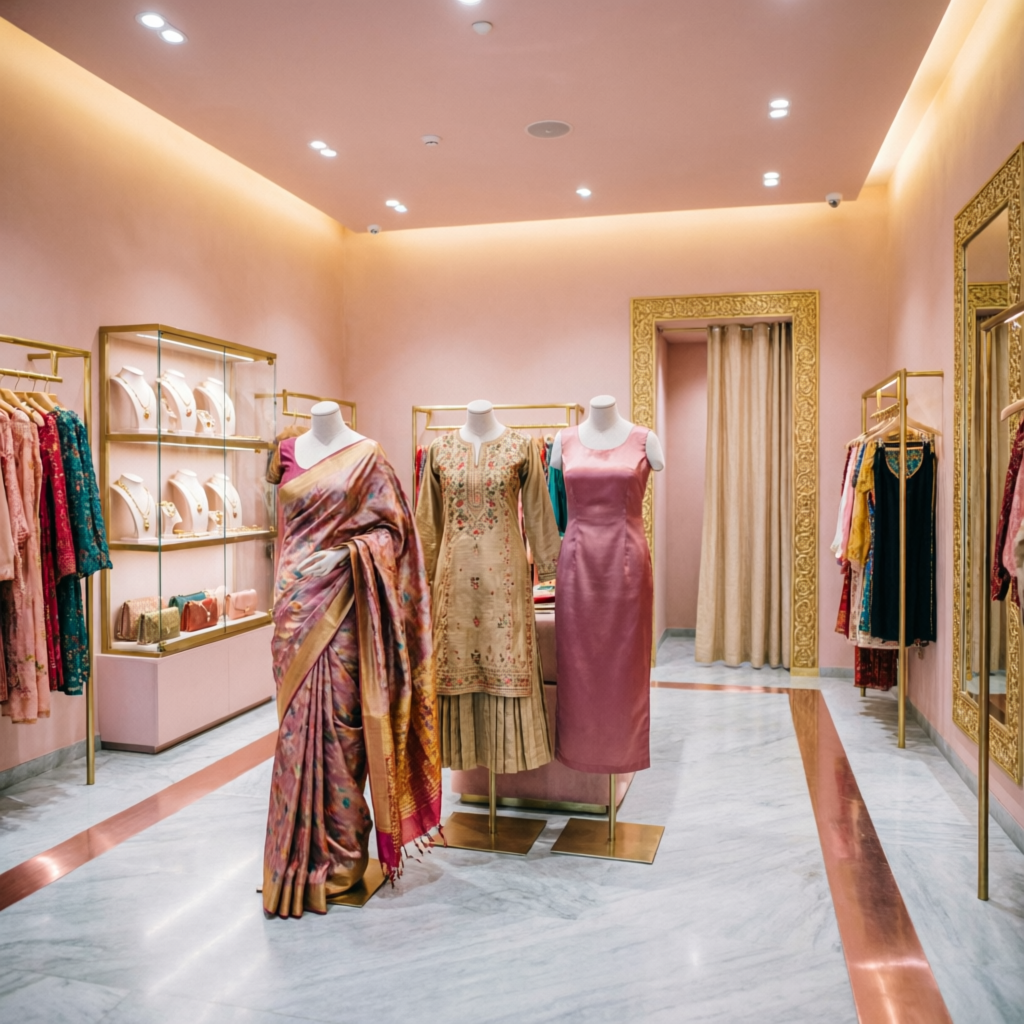 Swati Ojas Creations Boutique Store Interior in Dehradun