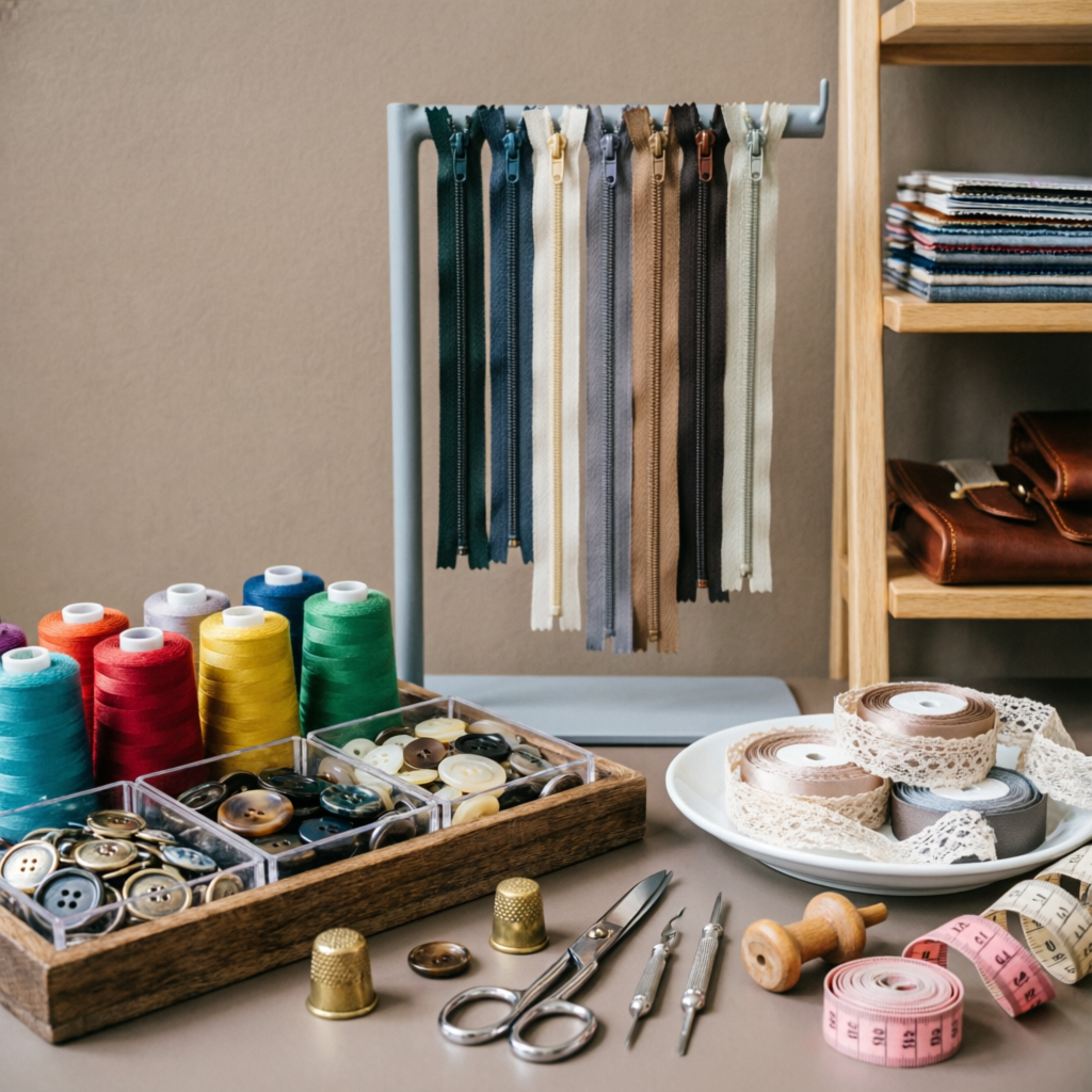 Stitching Materials - Threads, Buttons & Tailoring Supplies