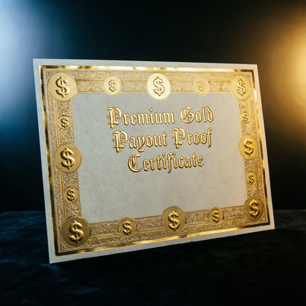 Payout proof certificate
