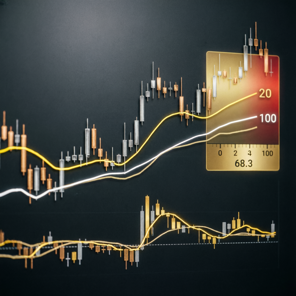 Trading strategy with technical indicators