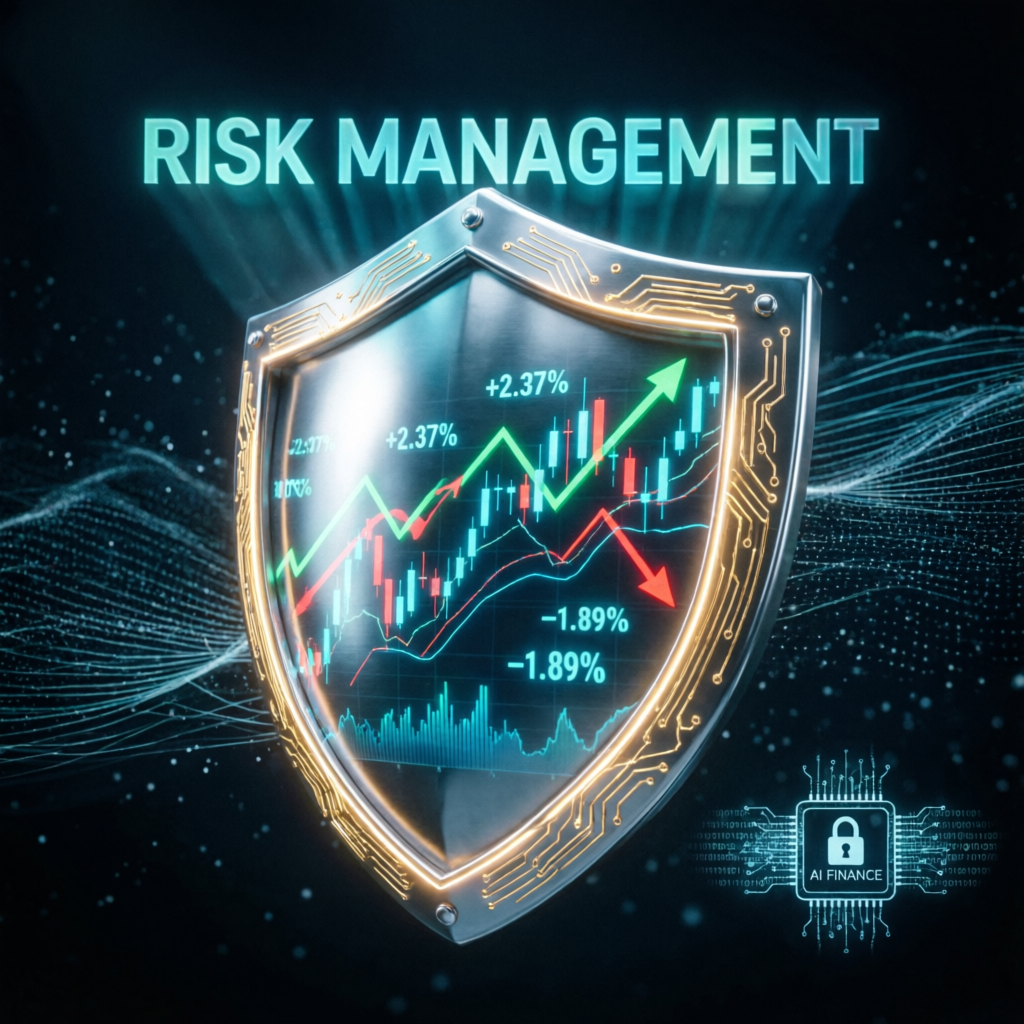 Risk management shield protecting Apex Trader Funding capital with AI finance technology