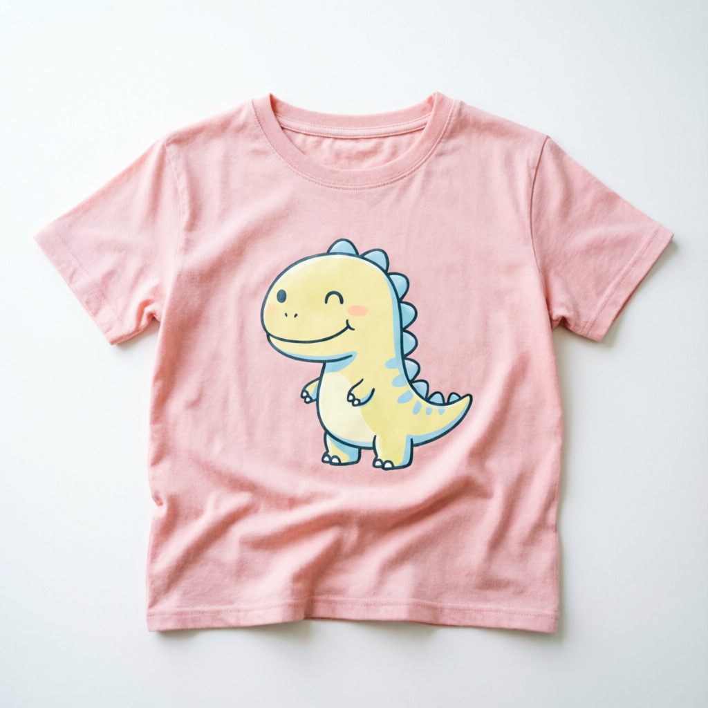 Remera Everything Dinosaur con dinosaurio kawaii