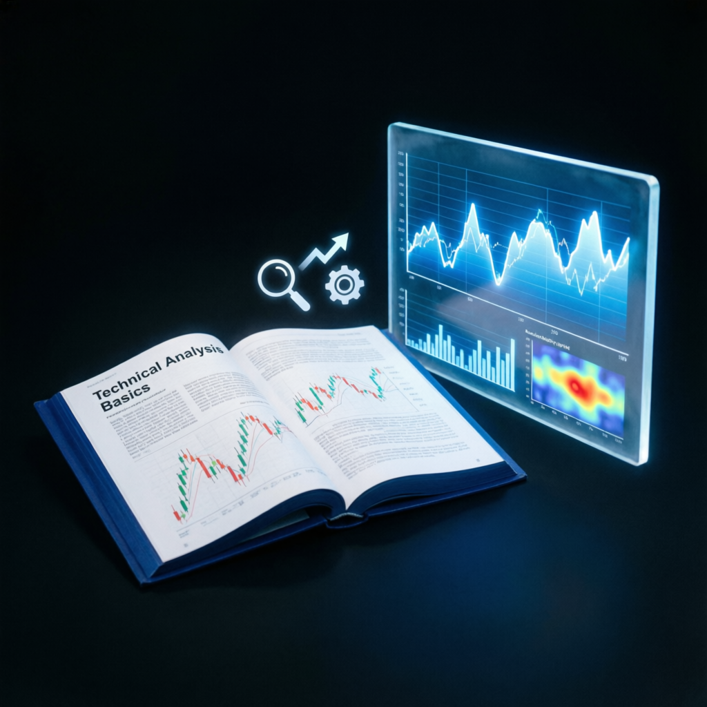 Trading education with technical analysis books and charts