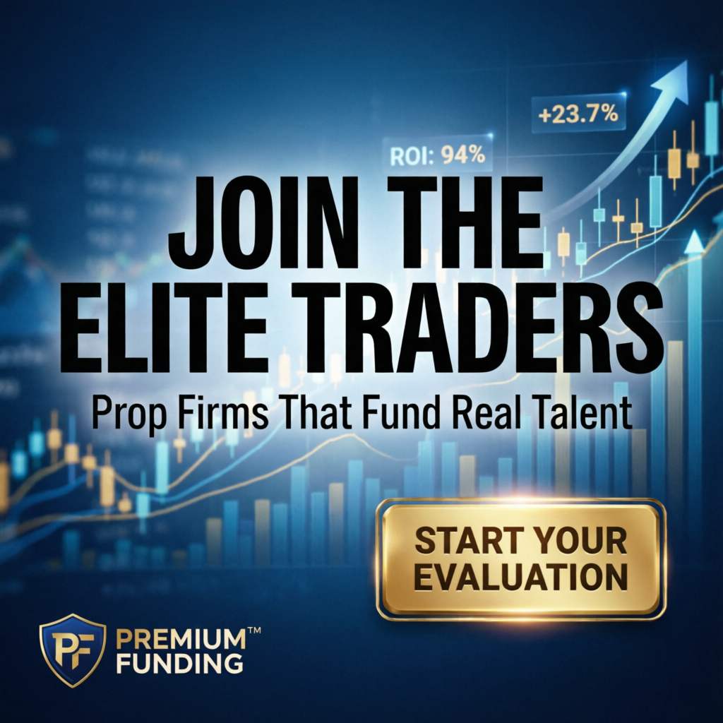 Join the elite traders - professional call to action for prop firm trading service