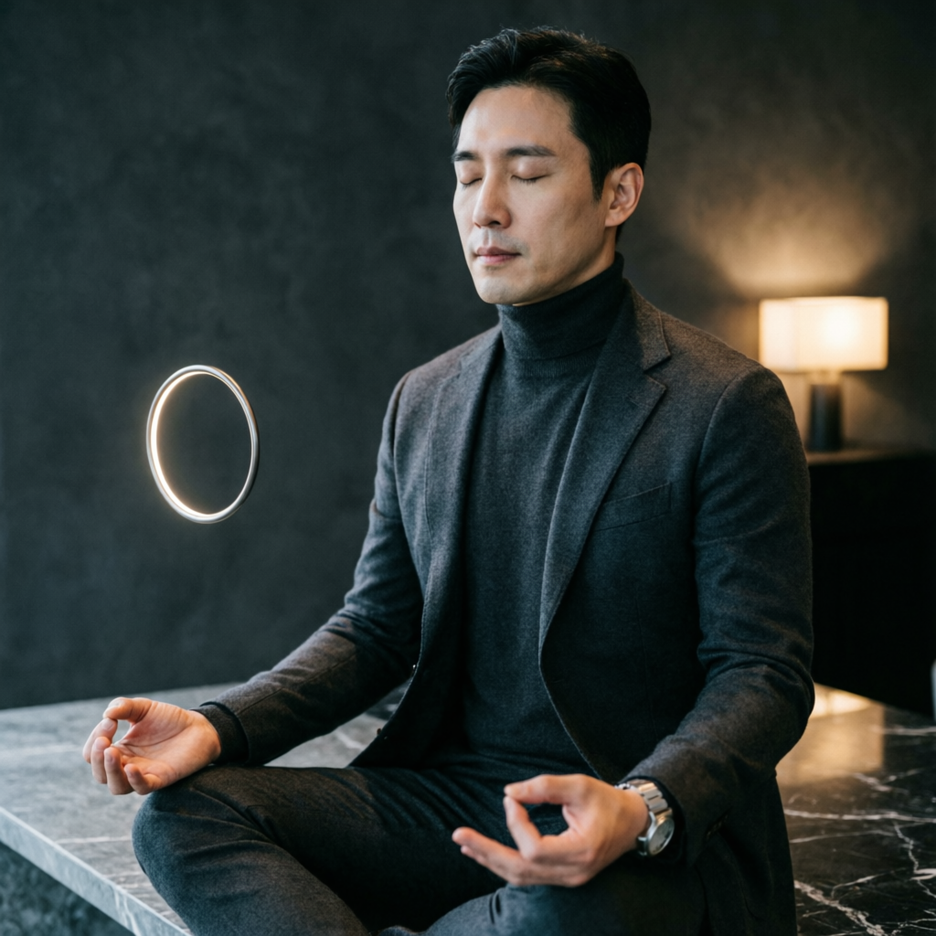 Trader practicing trading psychology and emotional discipline