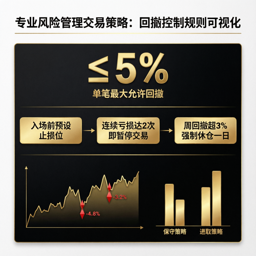 Professional Risk Management Trading Strategy with Drawdown Control Rules Visualization