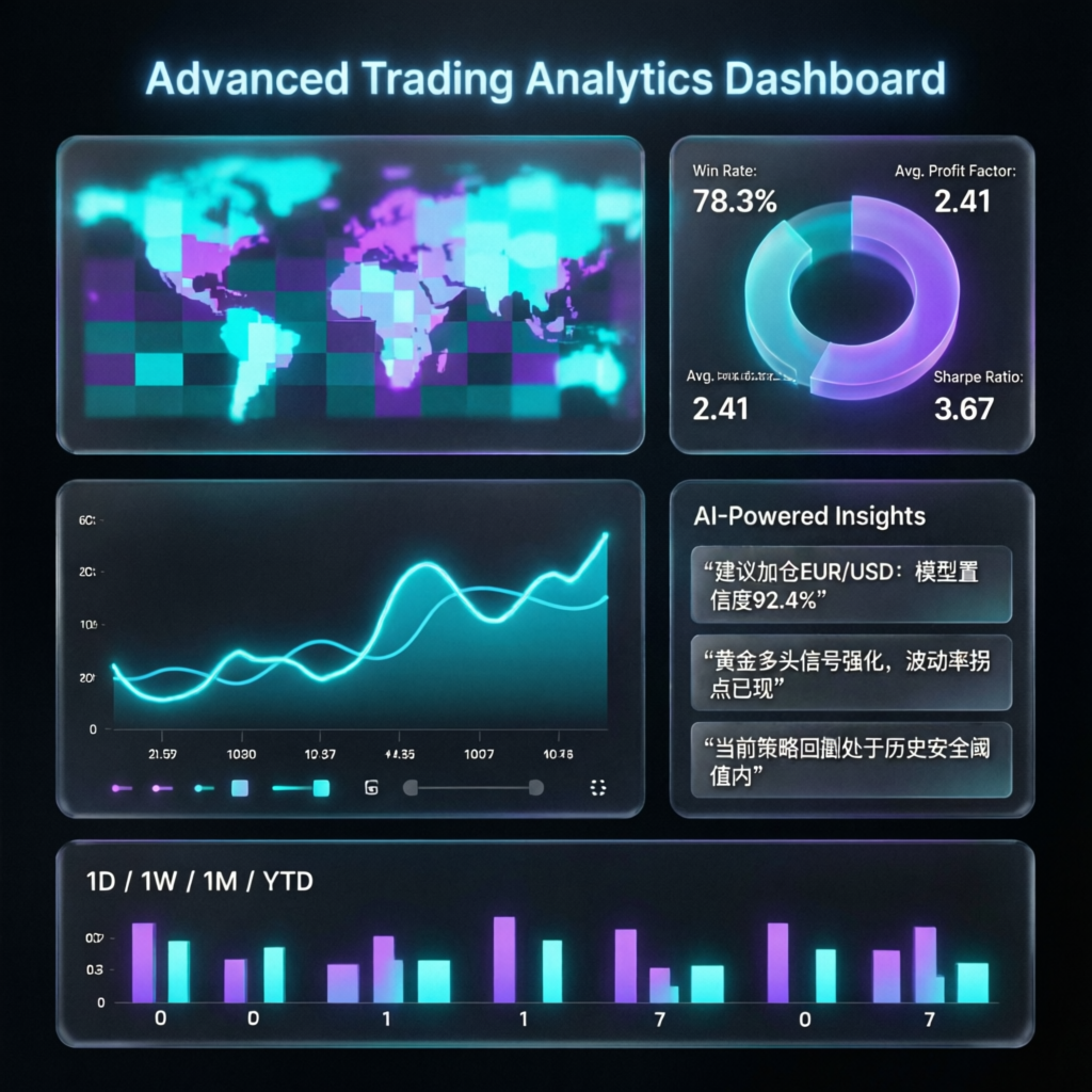Advanced trading analytics dashboard with AI-powered insights