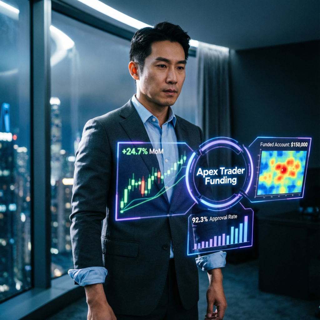 Professional Apex Trader Funding expert analyzing trading statistics