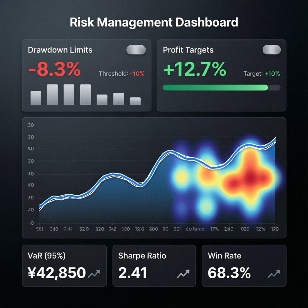 Risk management dashboard for Funding Pips challenge
