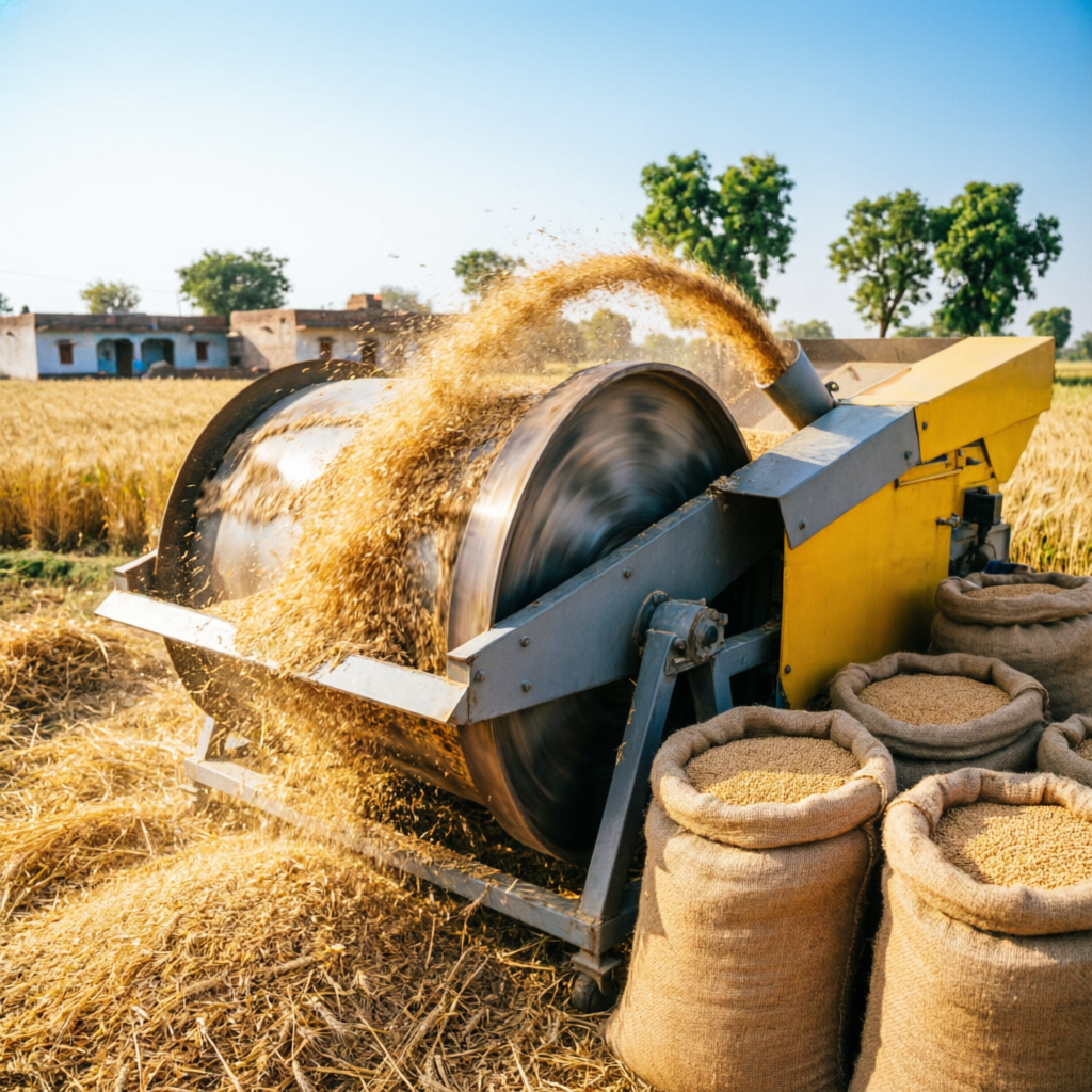 Thresher machine dealer in Chandauli — thresher with grain bags
