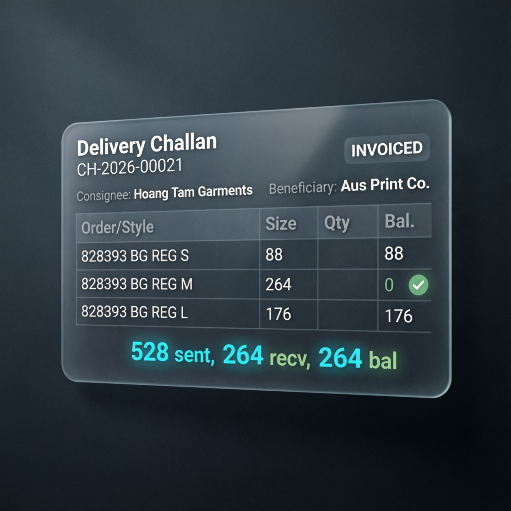 Delivery Challan
