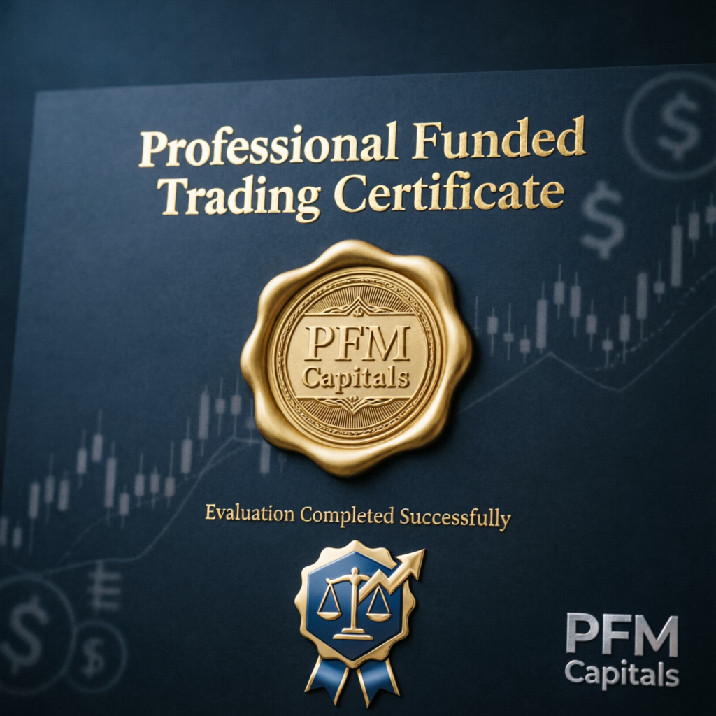 Professional funded trading certificate from Alpha Capital Group evaluation completion