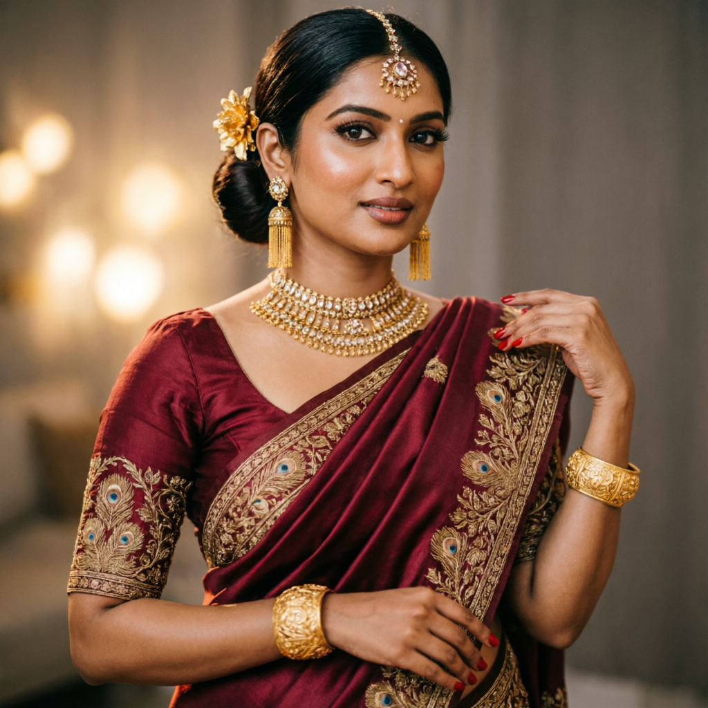 Peak Fashion signature saree look