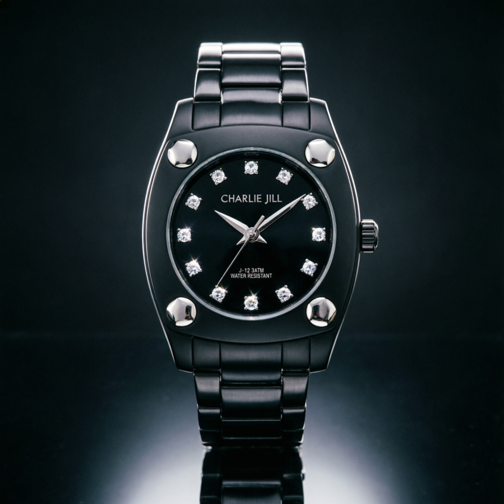 Charlie Jill 0914 black luxury watch