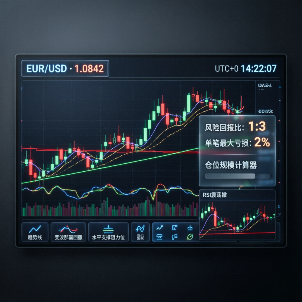Forex trading strategy chart analysis with risk management for Hola Prime prop firm challenge