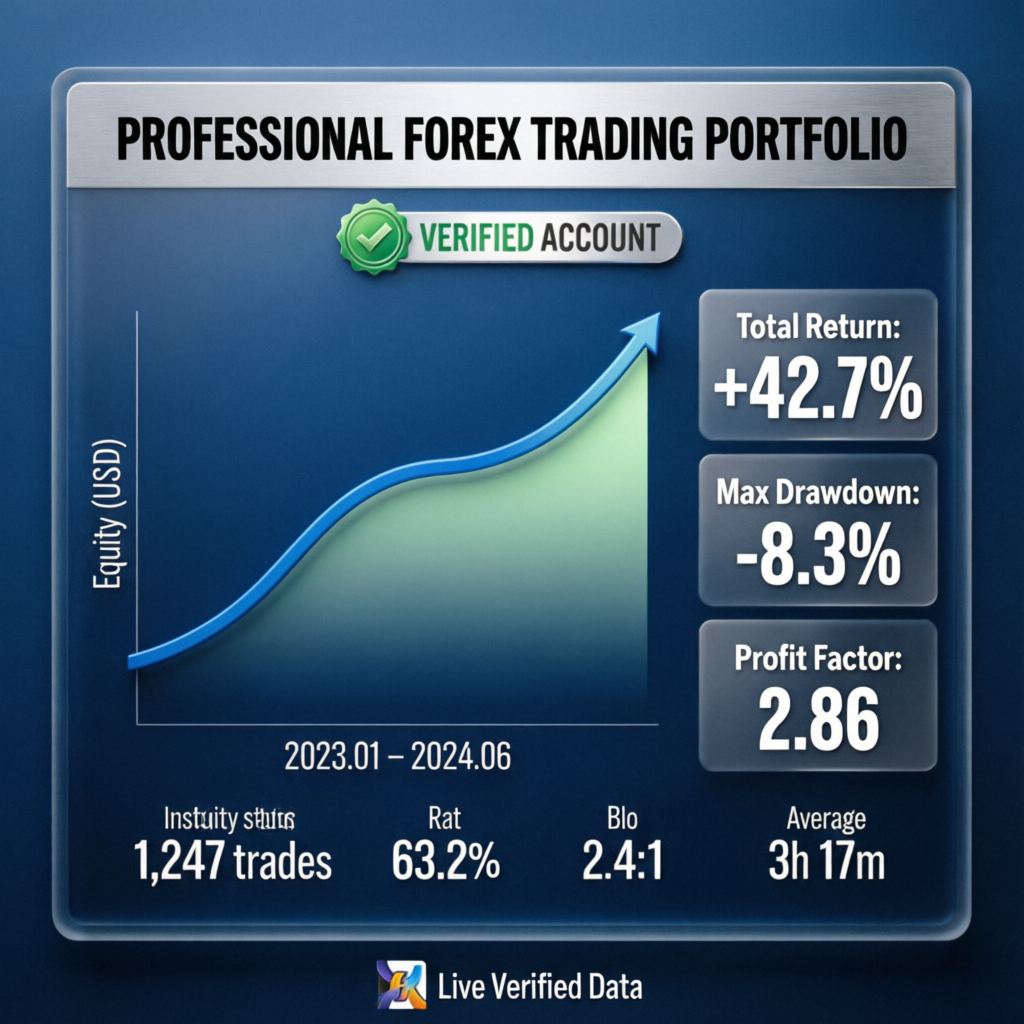 Professional forex trading portfolio results - PFM Capitals verified account performance
