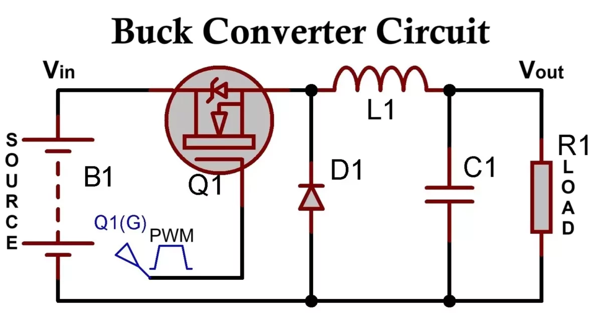 Базовая схема Buck конвертера